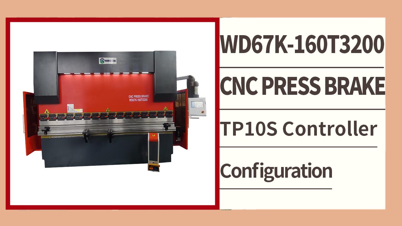 RONGWIN bán nóng WD67K-160T3200 thanh xoắn 2 trục TP10S bộ điều khiển phanh ép thủy lực CNC
    